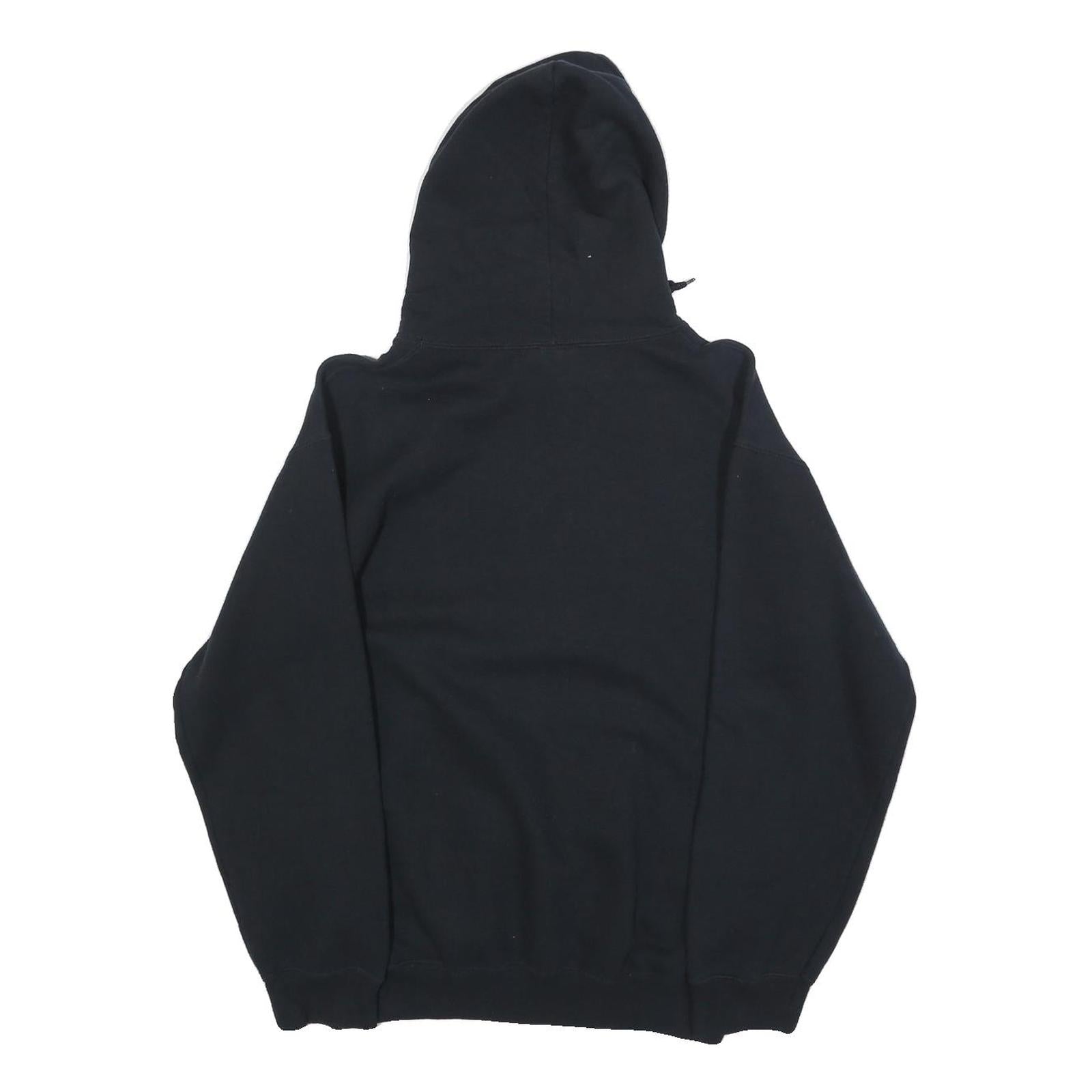 GILDAN Mens Black Hoodie S VCHS Cotton Blend Pullover Casual Hooded Sweatshirt