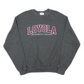 CHAMPION Mens Grey Loyola University Chicago Crew Neck L Cotton Blend Sweatshirt
