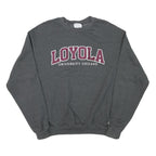 CHAMPION Mens Grey Loyola University Chicago Crew Neck L Cotton Blend Sweatshirt