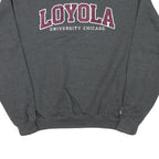 CHAMPION Mens Grey Loyola University Chicago Crew Neck L Cotton Blend Sweatshirt