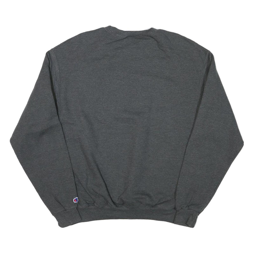 CHAMPION Mens Grey Loyola University Chicago Crew Neck L Cotton Blend Sweatshirt