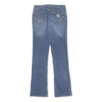 CARHARTT Womens Regular Fit Straight Blue Denim Jeans W30 L34 Classic Cotton