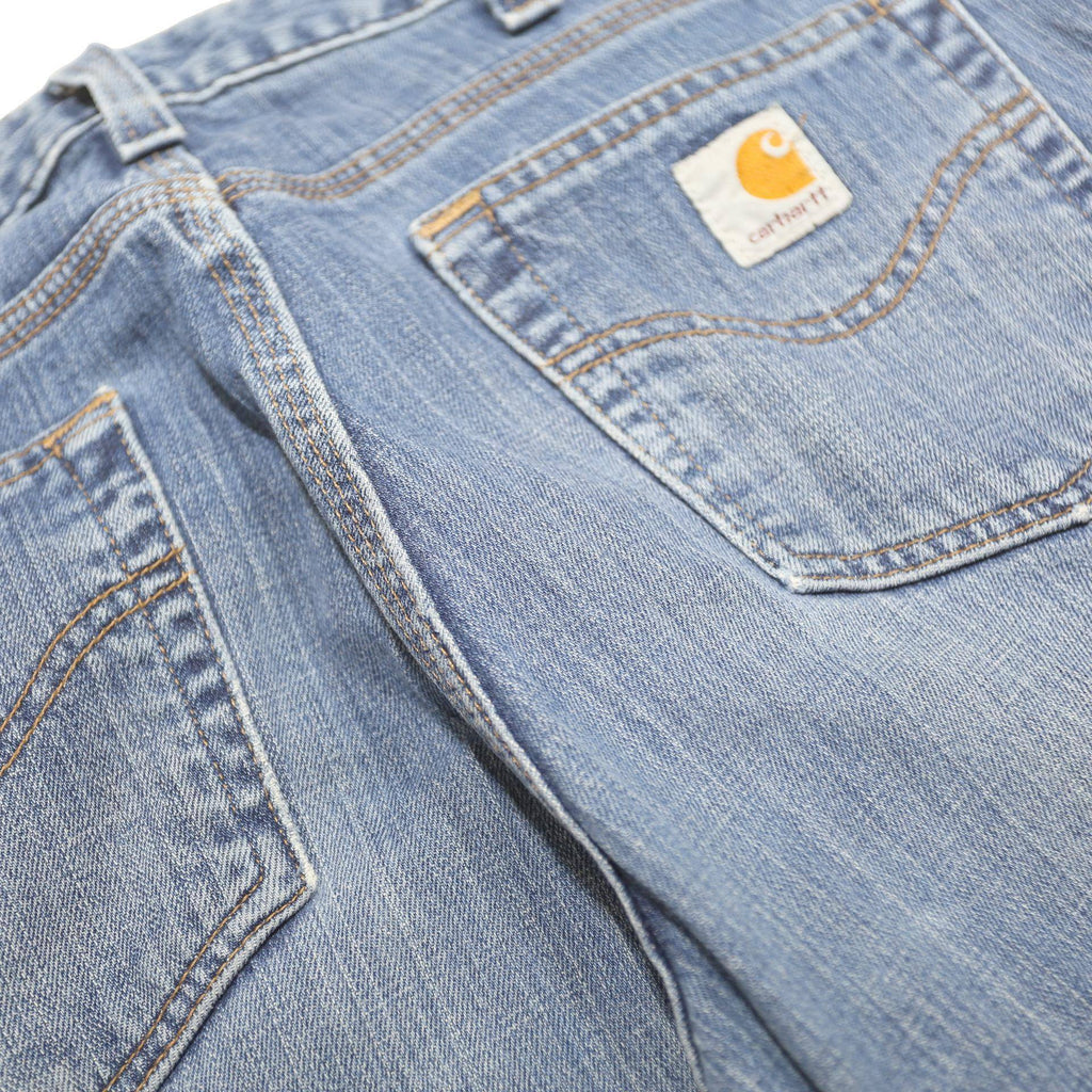 CARHARTT Womens Regular Fit Straight Blue Denim Jeans W30 L34 Classic Cotton