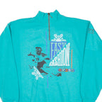 CATS Fast Fashion Mens Sweatshirt Blue 1/4 Zip M