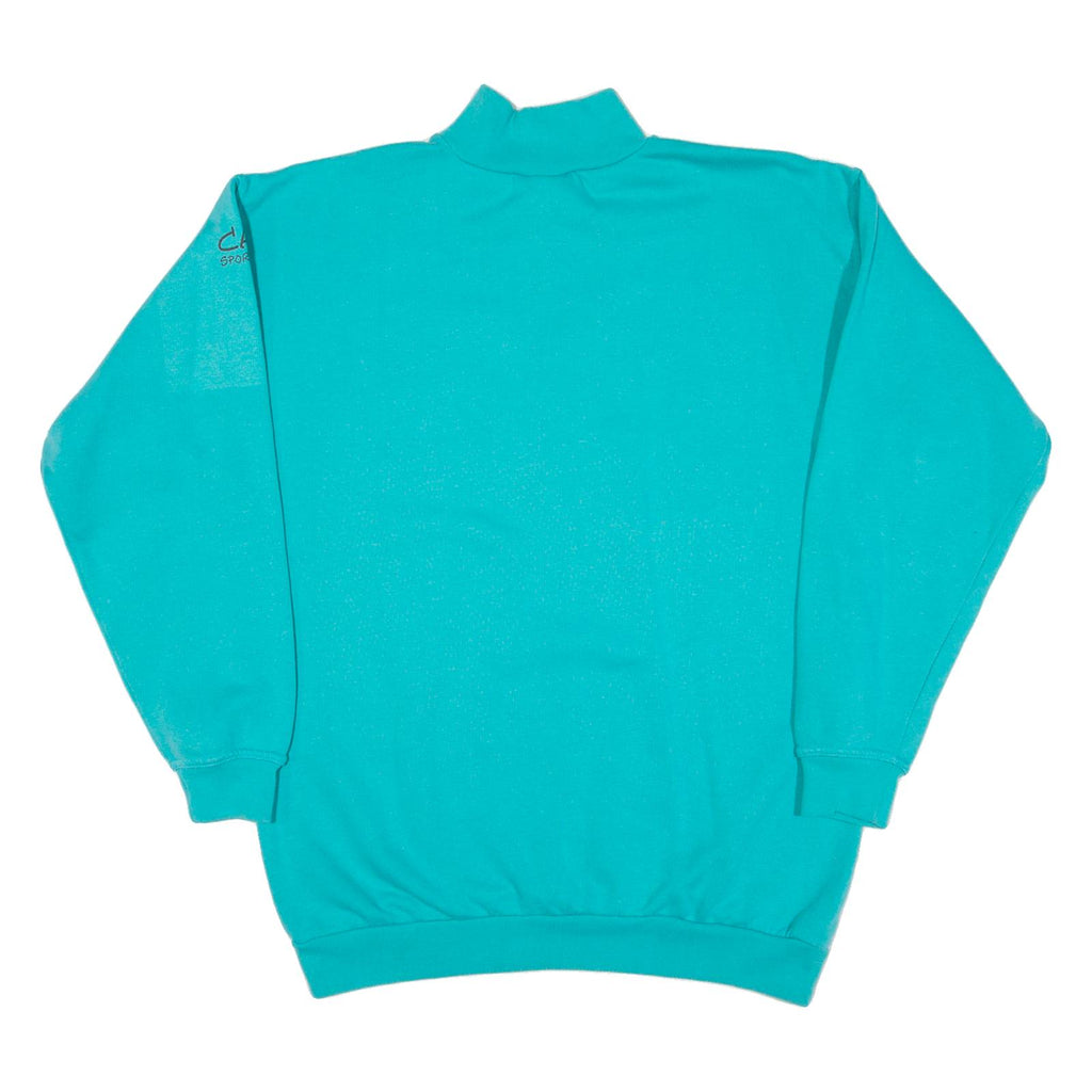 CATS Fast Fashion Mens Sweatshirt Blue 1/4 Zip M