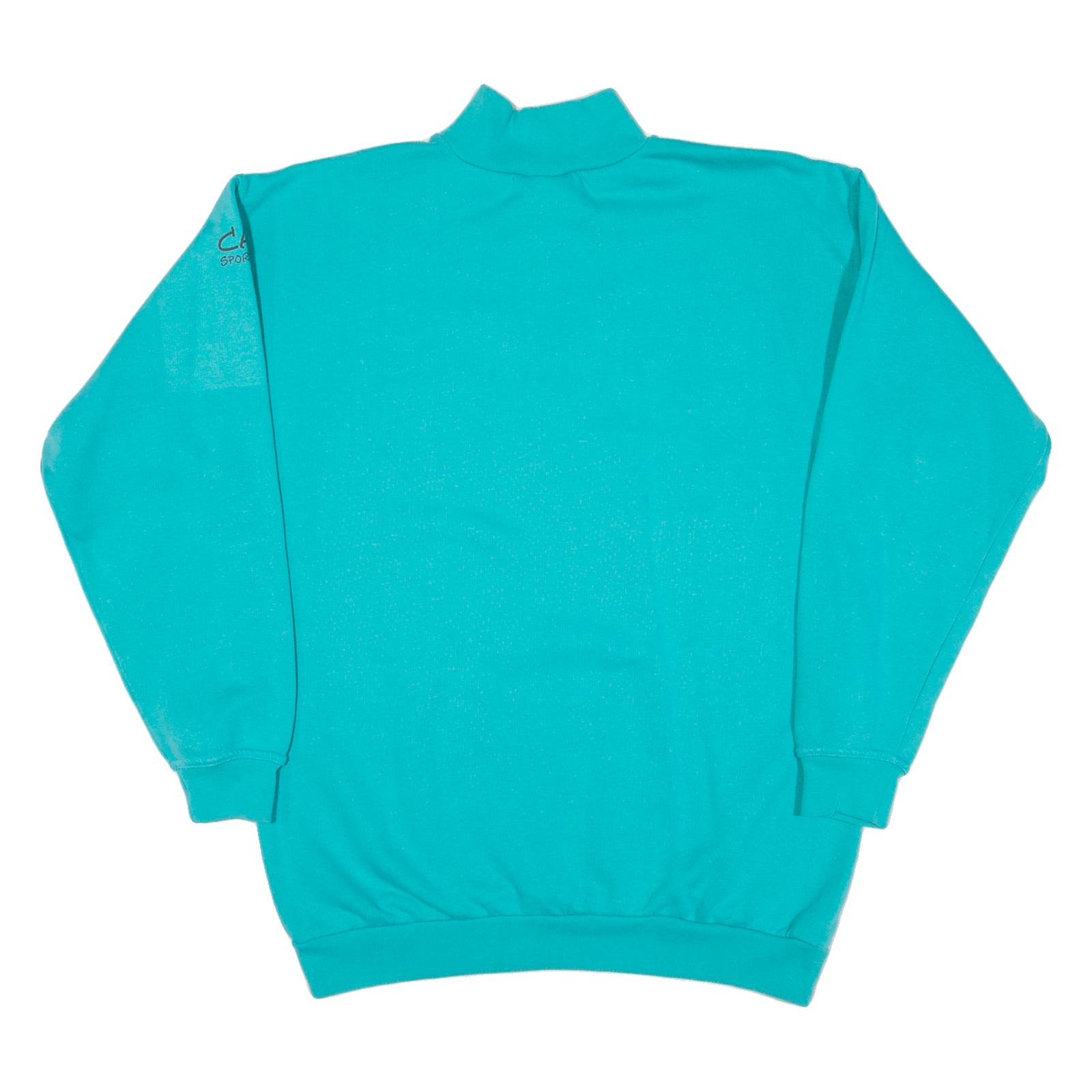 CATS Fast Fashion Mens Sweatshirt Blue 1/4 Zip M