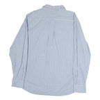 TOMMY HILFIGER Mens Blue Check Shirt L Classic Fit Cotton Casual Long Sleeve