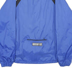 RIFF RAFF Mens Blue & Black Nylon Zip Jacket M Casual Lightweight Sportswear