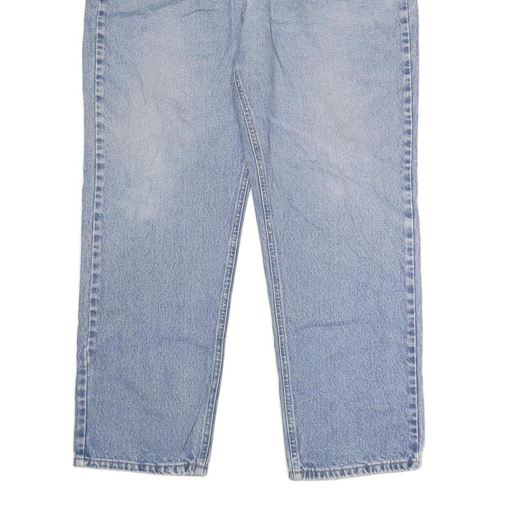 CARHARTT Mens Classic Blue Denim Jeans W42 L32 Zip Closure Straight Leg