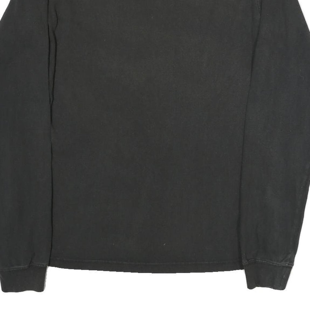 CARHARTT Mens Black Sleeve Logo Long Sleeve Crew Neck T-Shirt S Cotton Blend