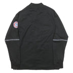 ADIDAS Mens Black GPS Crest Zip Bomber Jacket M Polyester Blend Sportswear