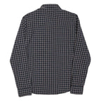 LEE Mens Blue Check Shirt M Cotton Blend Slim Fit Casual Button-Down