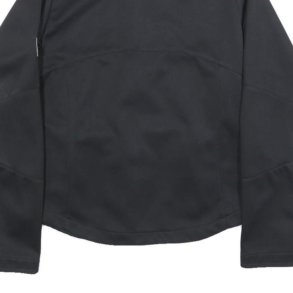 JACK WOLFSKIN Womens Black Floral Polyester Jacket UK 10 Zip Outdoor Sportswear