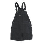 DICKIES Womens Black Cotton Dungarees Regular Fit L W34 L4 Adjustable Straps