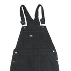 DICKIES Womens Black Cotton Dungarees Regular Fit L W34 L4 Adjustable Straps