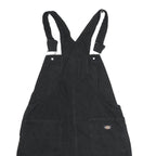 DICKIES Womens Black Cotton Dungarees Regular Fit L W34 L4 Adjustable Straps