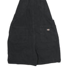 DICKIES Womens Black Cotton Dungarees Regular Fit L W34 L4 Adjustable Straps