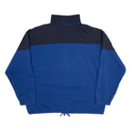 RODEO Womens Sweatshirt Blue 1/4 Zip XL