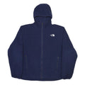 THE NORTH FACE Womens Navy Blue Hoodie Jacket L Polyester Hooded Zip