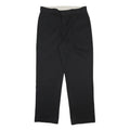 DICKIES Mens Cotton Blend Black Regular Fit Straight Leg Trousers W36 L32
