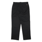 DICKIES Mens Cotton Blend Black Regular Fit Straight Leg Trousers W36 L32