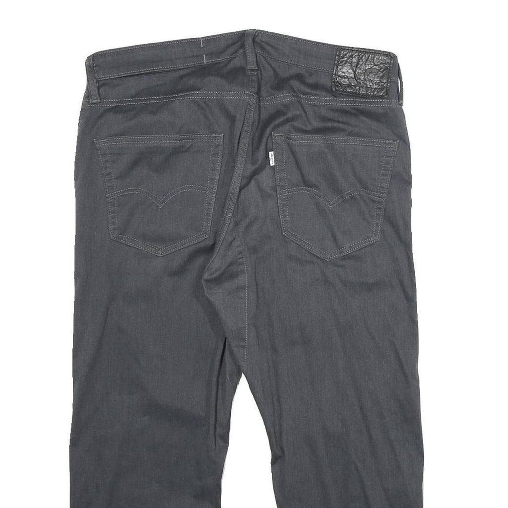 LEVI'S Mens Cotton Blend Grey Regular Fit Straight Leg Trousers W34 L24