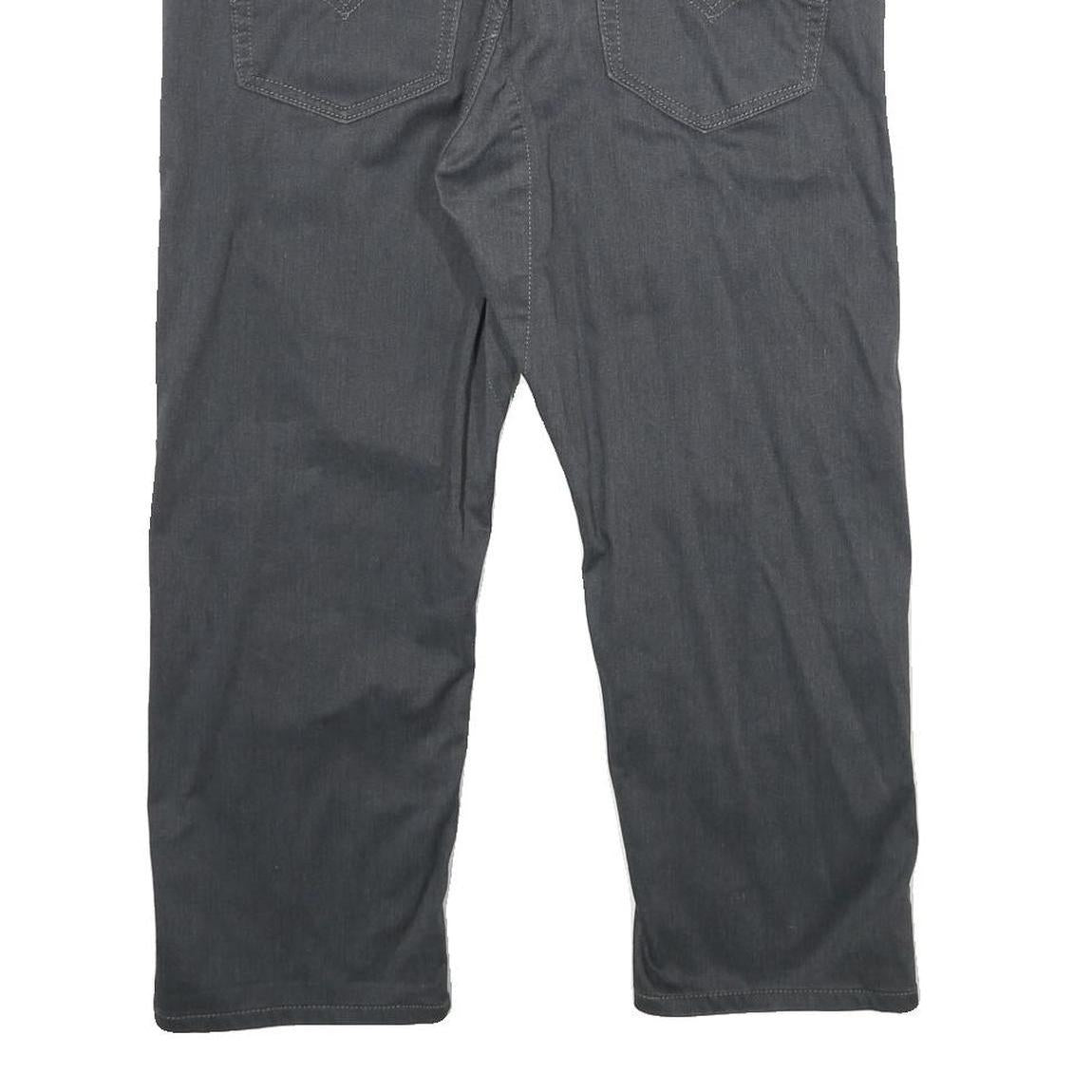 LEVI'S Mens Cotton Blend Grey Regular Fit Straight Leg Trousers W34 L24