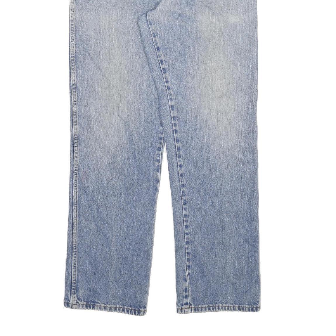 DICKIES Mens Jeans Blue Regular Straight Denim Light W34 L31 Classic Cotton