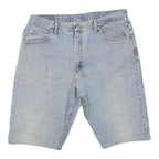 WRANGLER Mens Denim Blue Casual Shorts L W38 Cotton Blend Comfortable Fit