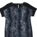 MINT VELVET Womens T-Shirt Dress Grey Spotted Short Sleeve Short UK 18
