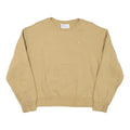 CHAMPION Womens Beige Crew Neck M Classic Logo Cotton Blend Pullover Sweatshirt
