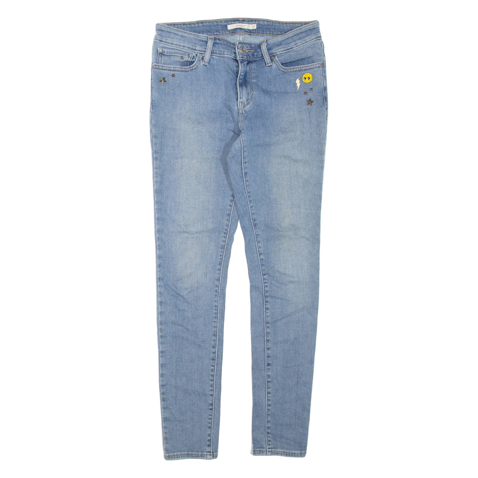 LEVI'S 711 Womens Jeans Blue Regular Skinny W27 L30