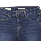 LEVI'S Womens Denim Blue Casual Shorts XS W25 Mid Length Cuffed Hem