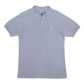CHAPS RALPH LAUREN Mens Blue Short Sleeve Plain S Cotton Polo Shirt