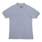 CHAPS RALPH LAUREN Mens Blue Short Sleeve Plain S Cotton Polo Shirt