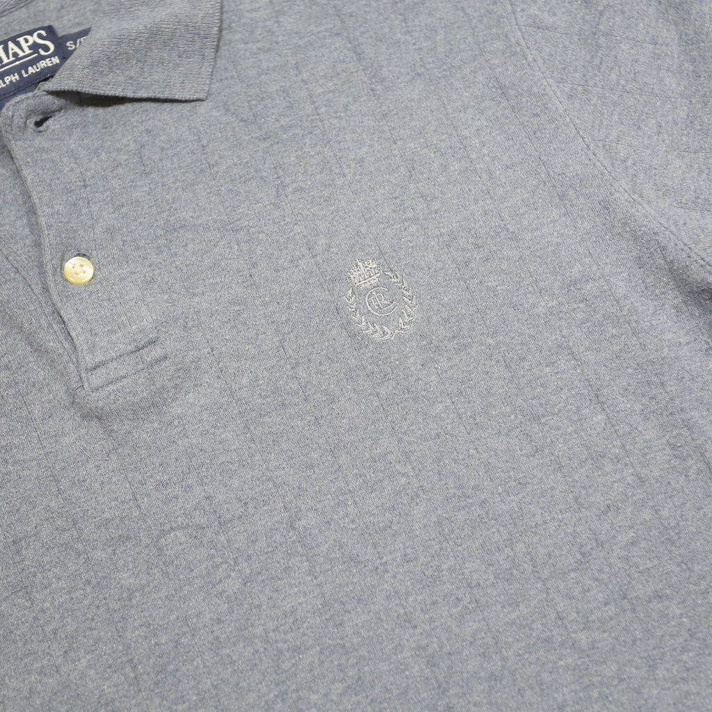 CHAPS RALPH LAUREN Mens Blue Short Sleeve Plain S Cotton Polo Shirt
