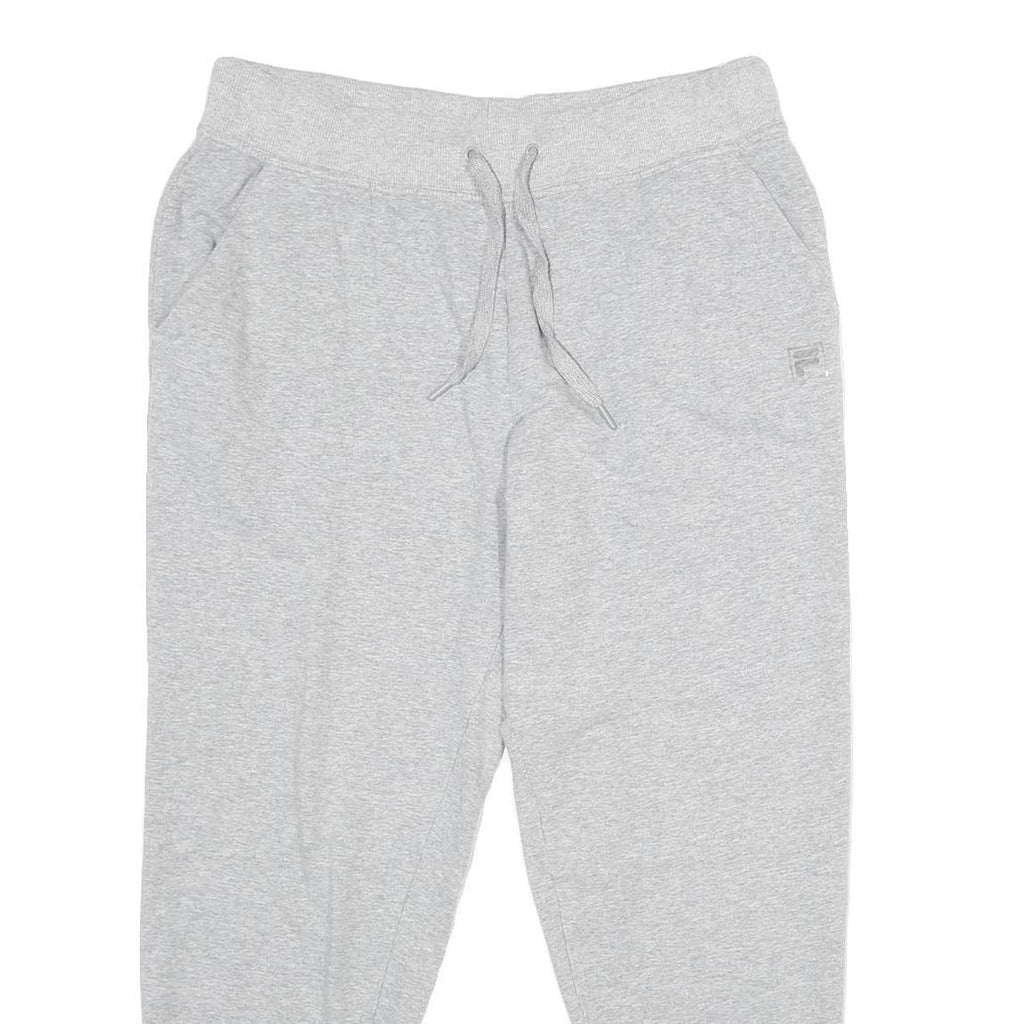 FILA Womens Joggers Grey Slim Tapered L W32 L26 Logo Embroidered