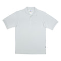 ADIDAS Mens Light Grey Short Sleeve Plain S Cotton Blend Polo Shirt Casual