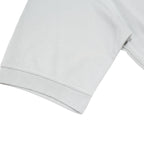 ADIDAS Mens Light Grey Short Sleeve Plain S Cotton Blend Polo Shirt Casual
