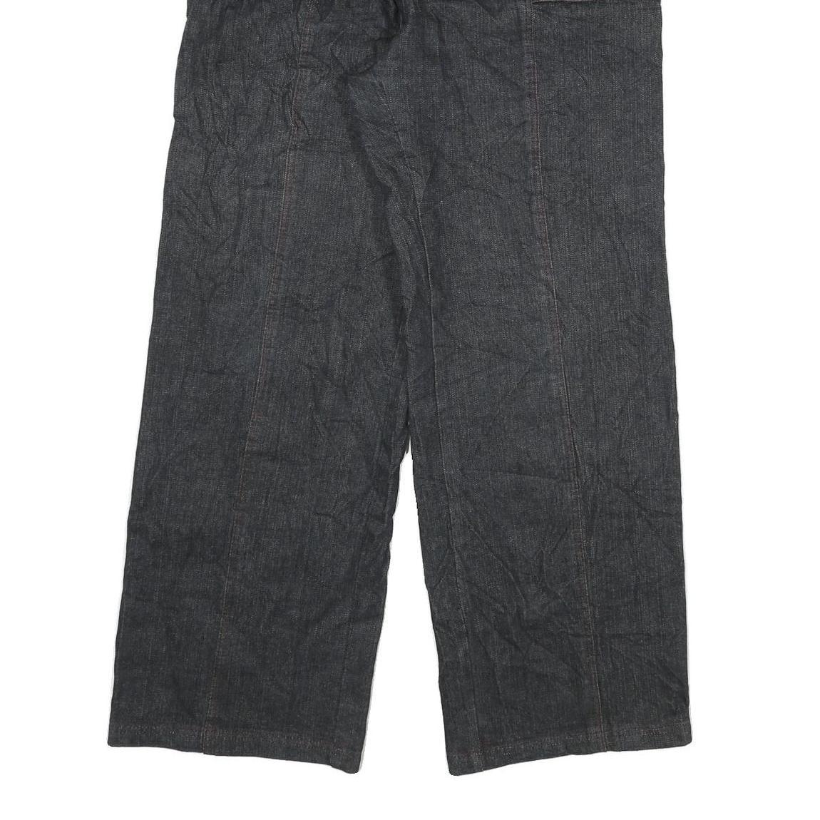 Womens Relaxed Dark Blue Denim Jeans W30 L30 Zip Button Pockets Casual