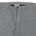 CALVIN KLEIN Mens Grey Pinstripe Casual Shorts 2XL W36 Cotton Blend
