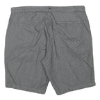 CALVIN KLEIN Mens Grey Pinstripe Casual Shorts 2XL W36 Cotton Blend