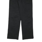 DICKIES Mens Black Cotton Blend Slim Straight Trousers W32 L30 Classic Zip