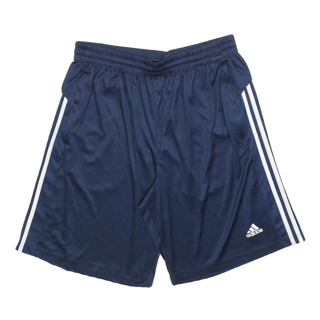 ADIDAS Mens Shorts Blue Sports XL W32 Polyester Blend Athletic Casual