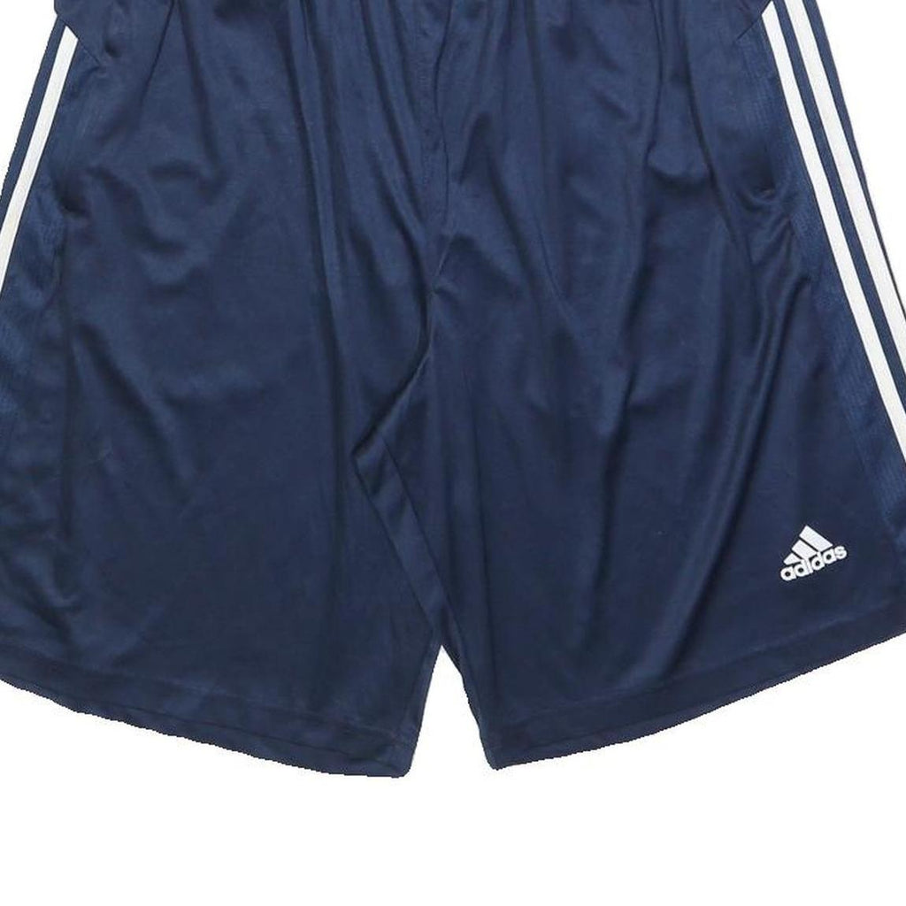 ADIDAS Mens Shorts Blue Sports XL W32 Polyester Blend Athletic Casual