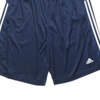 ADIDAS Mens Shorts Blue Sports XL W32 Polyester Blend Athletic Casual