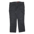 DICKIES Mens Cotton Blend Black Regular Straight Trousers W40 L32 Workwear