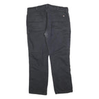 DICKIES Mens Cotton Blend Black Regular Straight Trousers W40 L32 Workwear