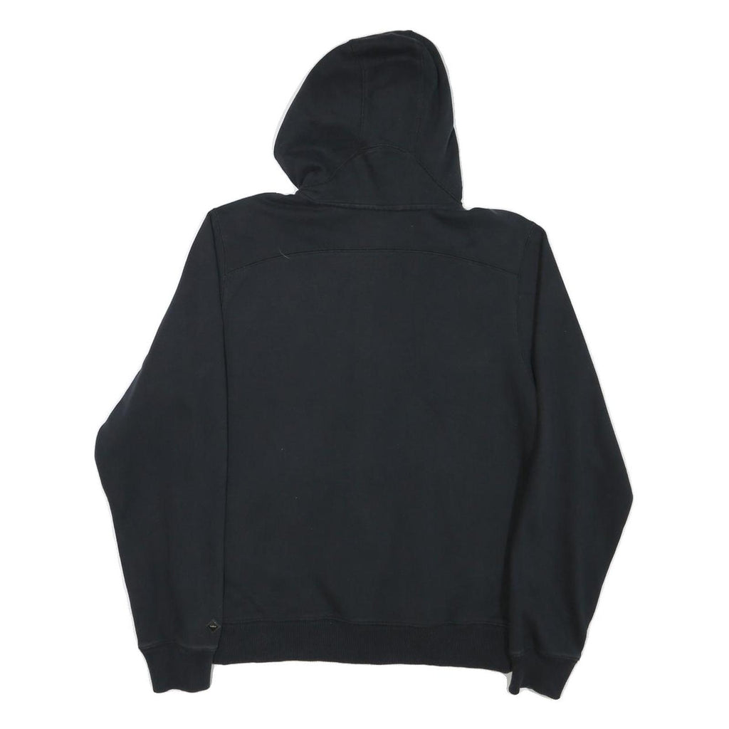 NIKE Womens Black Hoodie M Cotton Blend Full Zip Fitness Casual Sweatshirt