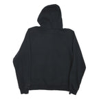 NIKE Womens Black Hoodie M Cotton Blend Full Zip Fitness Casual Sweatshirt